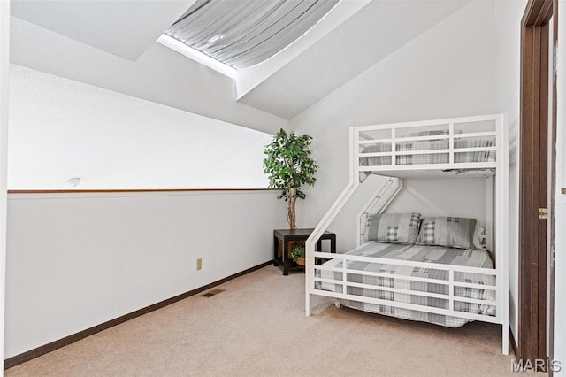 45 S Lionshead Dr, Innsbrook, MO 63390 - bedroom with carpet flooring, vaulted ceiling, and baseboards