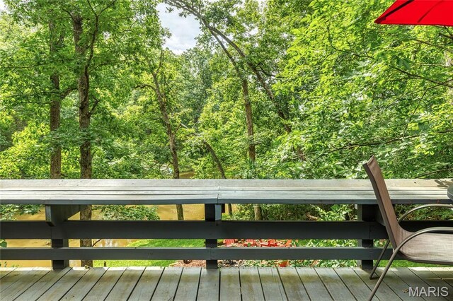 1235 Powderhorn Dr, Innsbrook, MO 63390 - view of wooden terrace