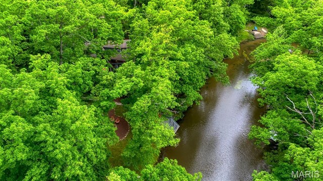 1235 Powderhorn Dr, Innsbrook, MO 63390 - bird's eye view of a nearby body of water