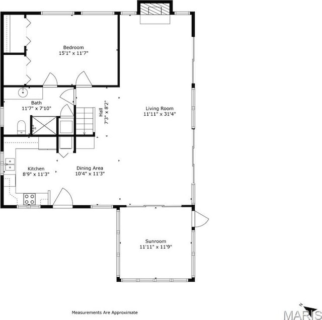 1235 Powderhorn Dr, Innsbrook, MO 63390 - home floor plan