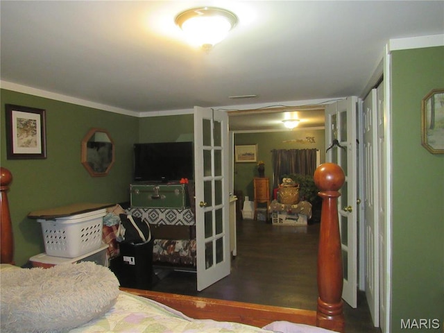 2375 Argo Rd, Cuba, MO 65453 - bedroom with wood finished floors and crown molding