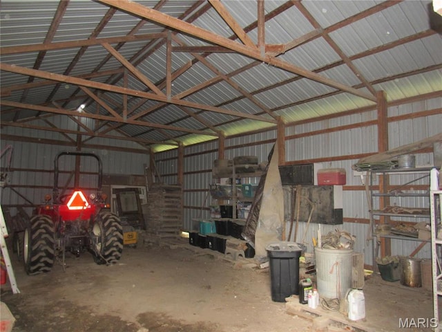 2375 Argo Rd, Cuba, MO 65453 - garage featuring metal wall