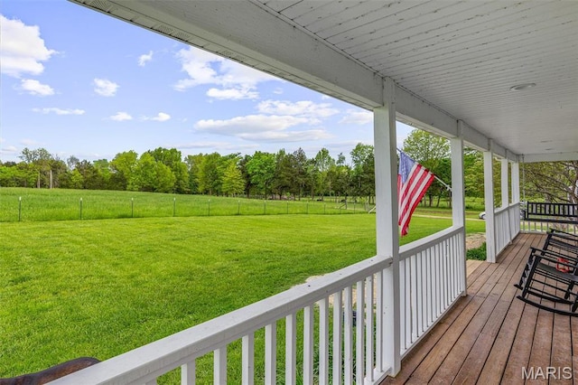 802 Hager Rd, Farmington, MO 63640 - porch featuring a view of rural / pastoral area