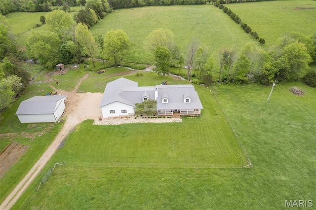 802 Hager Rd, Farmington, MO 63640 - aerial view of sparsely populated area
