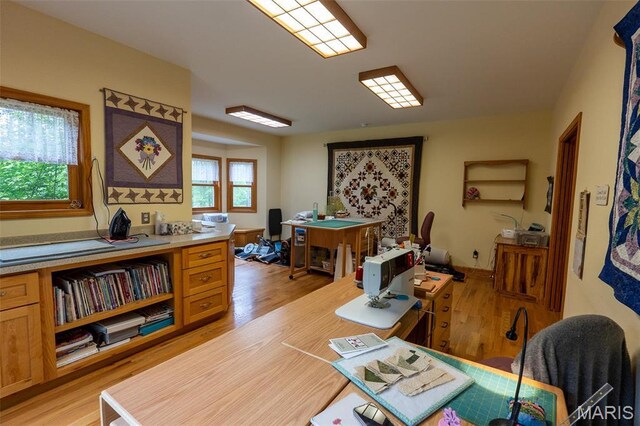 14035 County Road 4110, Rolla, MO 65401 - home office featuring light wood-style flooring