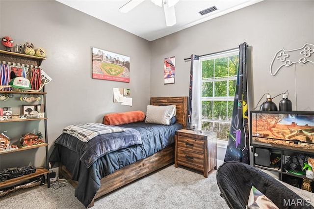 162 Saint Benedict, Pevely, MO 63070 - bedroom featuring carpet flooring and a ceiling fan