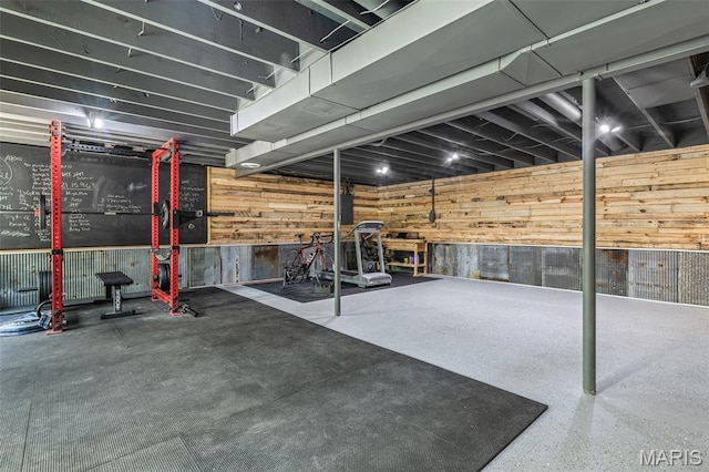 162 Saint Benedict, Pevely, MO 63070 - finished below grade area featuring wooden walls