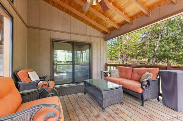 2635 Grendel Rdg, Innsbrook, MO 63390 - deck featuring an outdoor living space