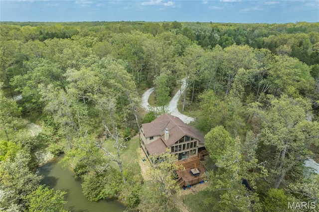 2635 Grendel Rdg, Innsbrook, MO 63390 - view from above of property with a heavily wooded area