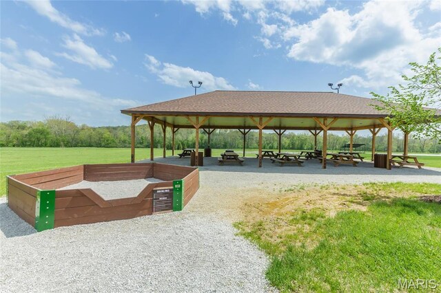 2635 Grendel Rdg, Innsbrook, MO 63390 - view of community with a gazebo and a lawn