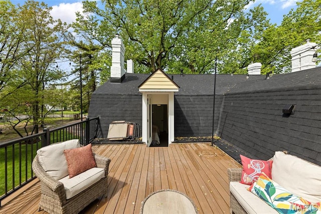 2367 Central Ave, Alton, IL 62002 - view of wooden deck