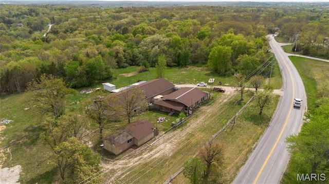 10366 County Road 3060, Rolla, MO 65401 - aerial view of property's location with a heavily wooded area