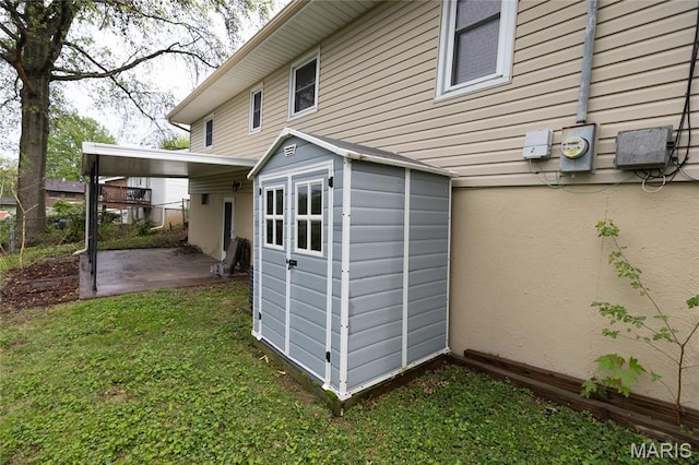 view of outdoor structure featuring an outdoor structure