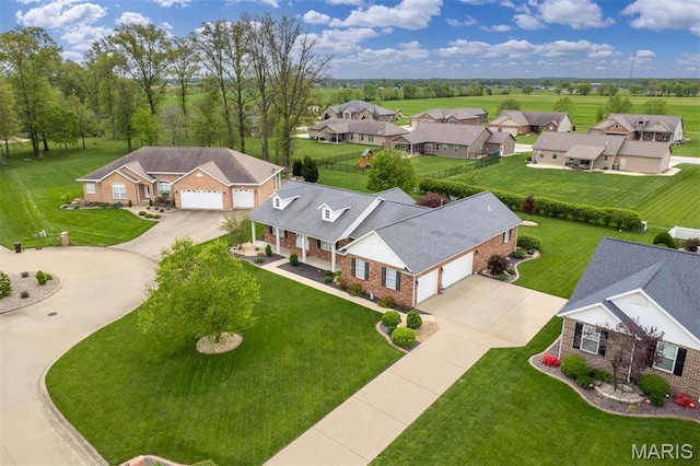 9574 Woodcrest Pl, Breese, IL 62230 - aerial perspective of suburban area