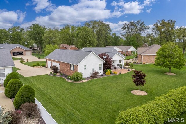 9574 Woodcrest Pl, Breese, IL 62230 - aerial view of property and surrounding area