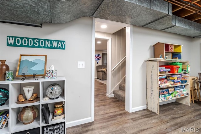 729 W State St, Union, MO 63084 - interior space with baseboards, wood finished floors, and recessed lighting
