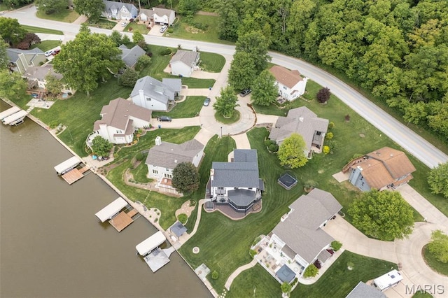 108 Antoinette Ter, Lake St Louis, MO 63367 - aerial view of property's location featuring nearby suburban area and a large body of water