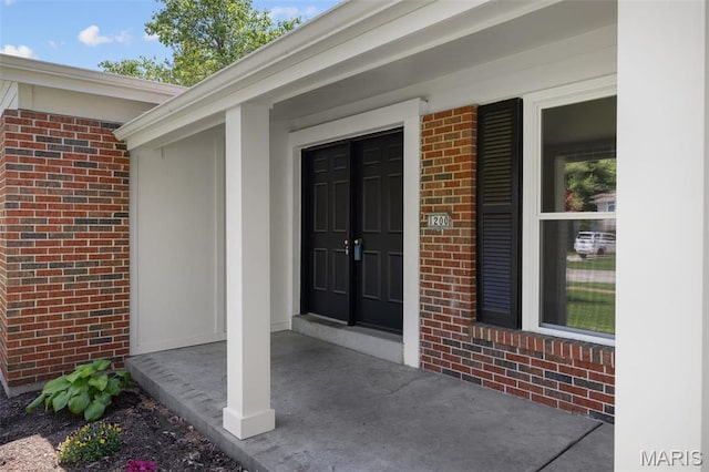 1200 Auber Dr, Manchester, MO 63011 - view of exterior entry with brick siding