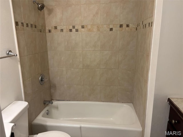 213 Todd Ln, Belleville, IL 62221 - full bathroom featuring toilet, vanity, and bathing tub / shower combination