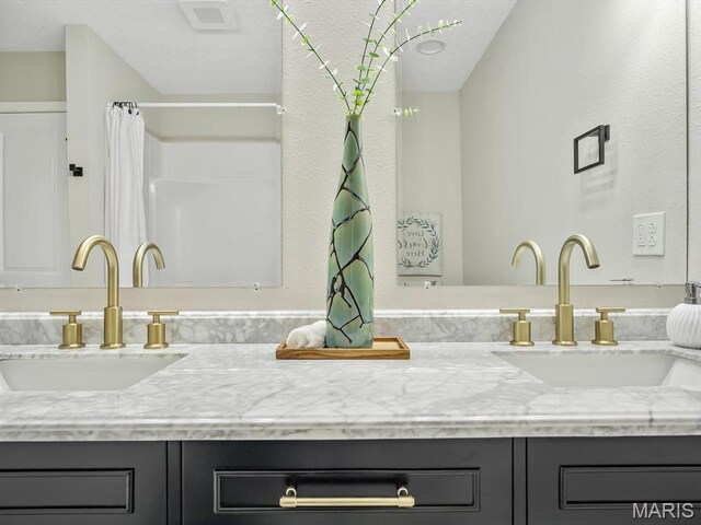 496 E 2nd St, Trenton, IL 62293 - full bath featuring vanity and a shower with curtain