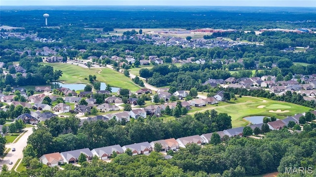 1004 Kodiak Ct, Wentzville, MO 63385 - aerial view of property's location with a golf club, nearby suburban area, and a nearby body of water