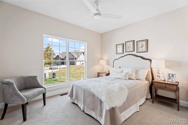134 Columbia Meadows Ln, Ofallon, MO 63366 - bedroom featuring light colored carpet and ceiling fan
