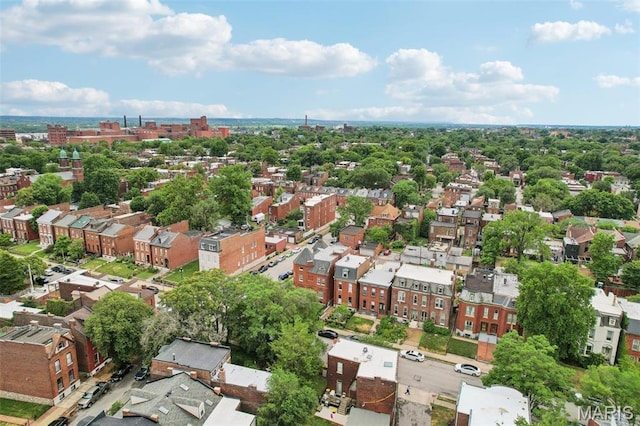 2116 Victor St, Saint Louis, MO 63104 - aerial overview of property's location featuring nearby suburban area