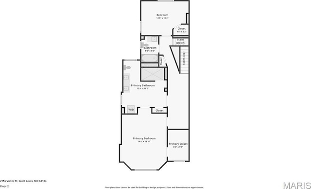 2116 Victor St, Saint Louis, MO 63104 - floor plan / room layout