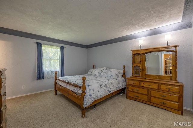 6344 Gibison Rd, Troy, MO 63379 - carpeted bedroom featuring a textured ceiling, baseboards, and a textured wall