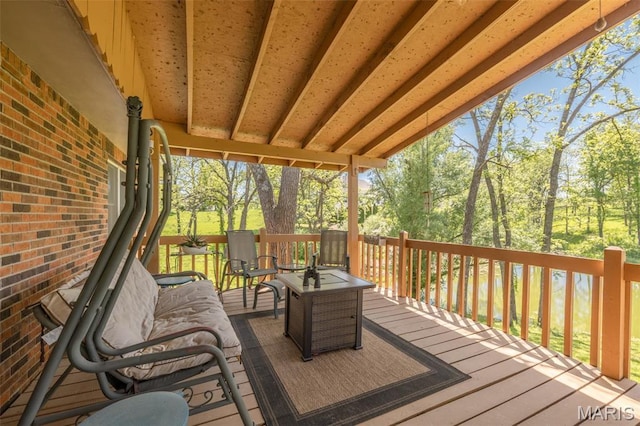 6344 Gibison Rd, Troy, MO 63379 - view of wooden terrace
