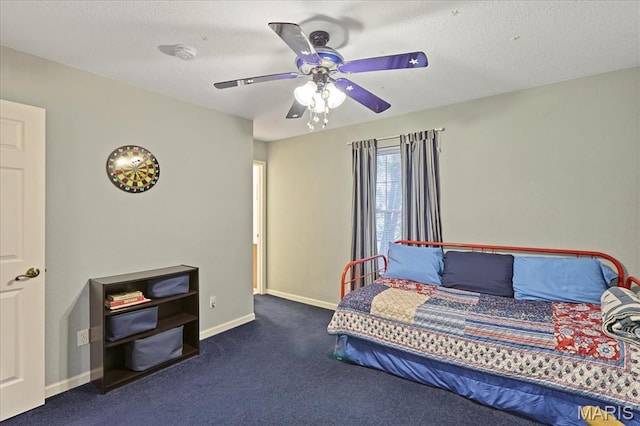 5026 Kype View Ave, Festus, MO 63028 - carpeted bedroom with baseboards and a ceiling fan