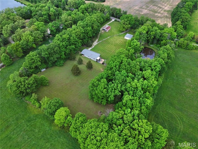 3066 W Meyer Rd, Foristell, MO 63348 - aerial view of property and surrounding area with rural landscape