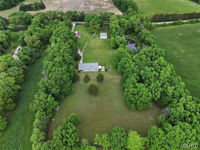 3066 W Meyer Rd, Foristell, MO 63348 - aerial overview of property's location with rural landscape
