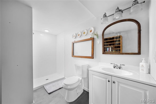 3066 W Meyer Rd, Foristell, MO 63348 - bathroom featuring tiled shower and vanity