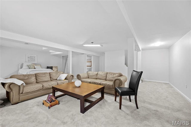 3066 W Meyer Rd, Foristell, MO 63348 - living room featuring light colored carpet and baseboards