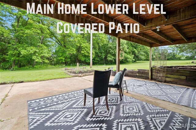 3066 W Meyer Rd, Foristell, MO 63348 - view of patio / terrace featuring view of scattered trees