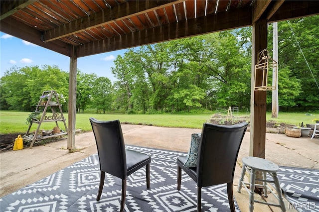 3066 W Meyer Rd, Foristell, MO 63348 - view of patio / terrace featuring view of scattered trees