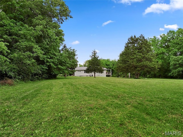 3066 W Meyer Rd, Foristell, MO 63348 - view of green lawn featuring a forest view