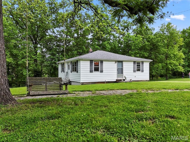 3066 W Meyer Rd, Foristell, MO 63348 - view of front of property featuring a front yard and a chimney