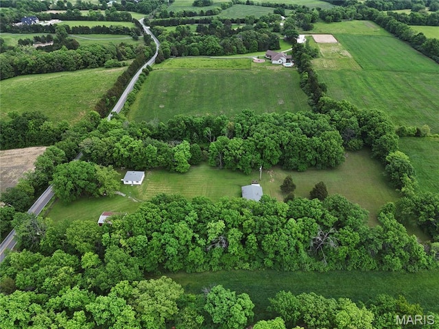 3066 W Meyer Rd, Foristell, MO 63348 - aerial overview of property's location featuring rural landscape and farmland