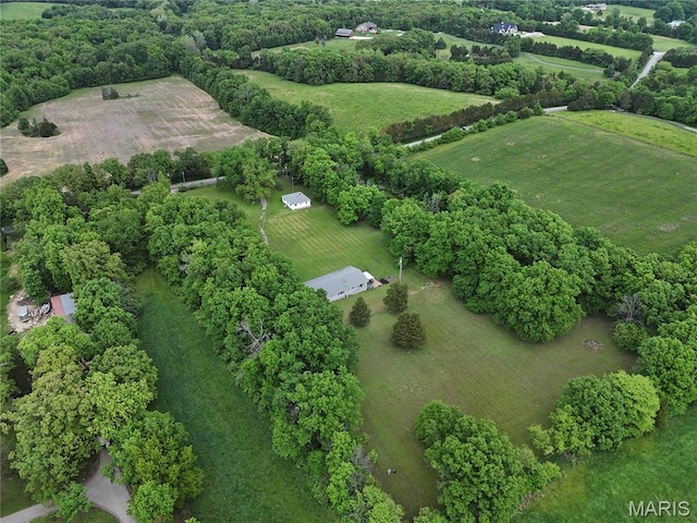 3066 W Meyer Rd, Foristell, MO 63348 - aerial view of property and surrounding area with rural landscape