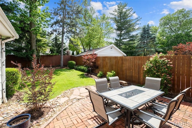 7424 University Dr, University City, MO 63130 - view of patio / terrace with outdoor dining space