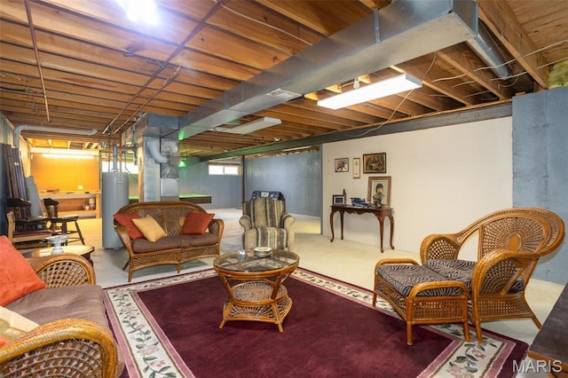2114 Bayonne Dr Unit 29B, Saint Charles, MO 63303 - living area with water heater