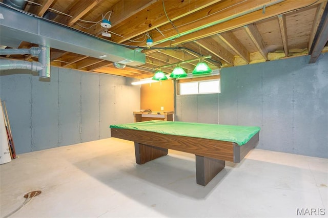 2114 Bayonne Dr Unit 29B, Saint Charles, MO 63303 - game room with concrete flooring and pool table