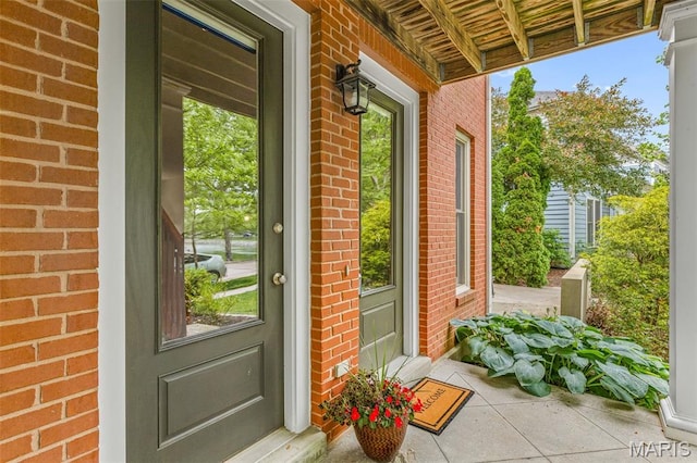 3677 Arpent St Unit 3, Saint Charles, MO 63301 - property entrance with brick siding