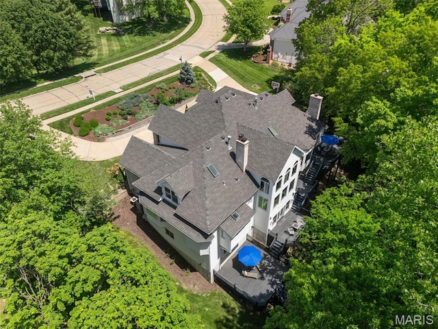 1424 Haarman Oak Dr, Wildwood, MO 63005 - view from above of property featuring a pool area