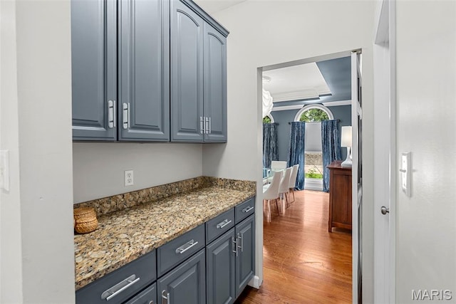 1424 Haarman Oak Dr, Wildwood, MO 63005 - bar featuring wood finished floors