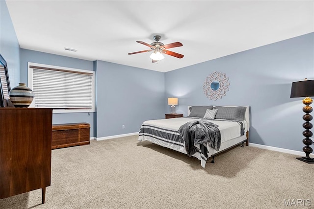 1424 Haarman Oak Dr, Wildwood, MO 63005 - bedroom with carpet, baseboards, and ceiling fan