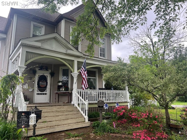 120 E Corbin St, Bethalto, IL 62010 - view of front of home featuring a porch