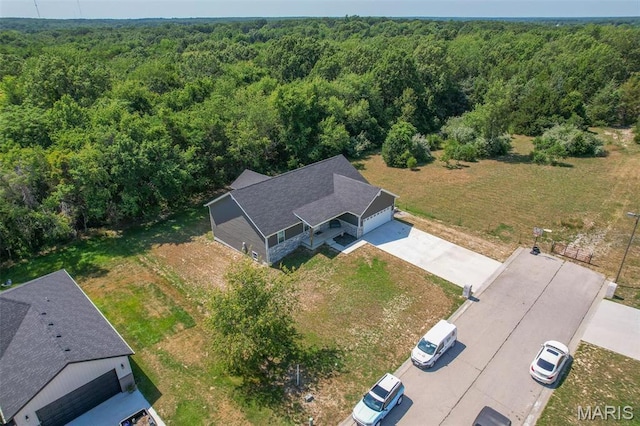 1541 Fairfield Dr, Lebanon, MO 65536 - view from above of property featuring a heavily wooded area